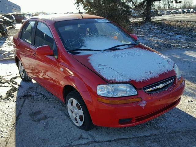 KL1TD52615B477491 - 2005 CHEVROLET AVEO BASE RED photo 1