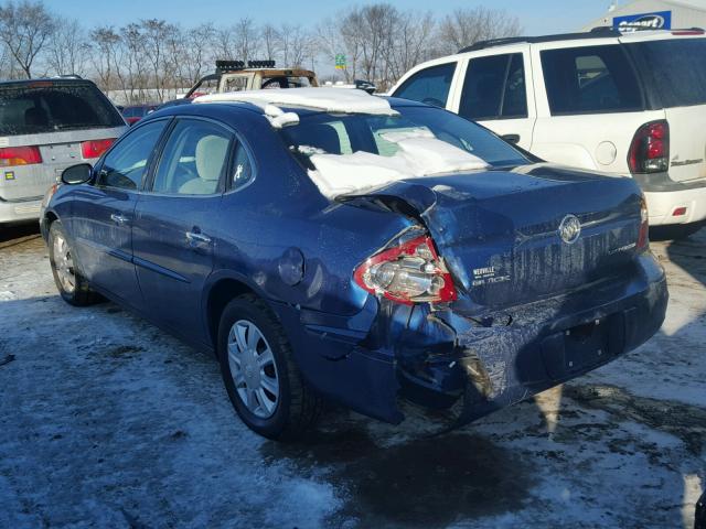 2G4WC562551307971 - 2005 BUICK LACROSSE C BLUE photo 3