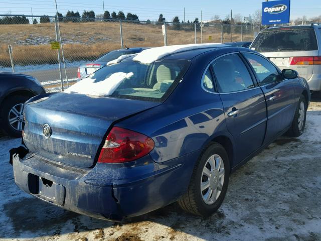 2G4WC562551307971 - 2005 BUICK LACROSSE C BLUE photo 4