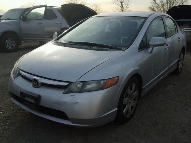 2HGFA16536H521462 - 2006 HONDA CIVIC LX SILVER photo 2