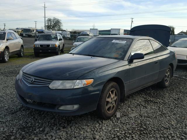 2T1CE22P32C008316 - 2002 TOYOTA CAMRY SOLA GREEN photo 2