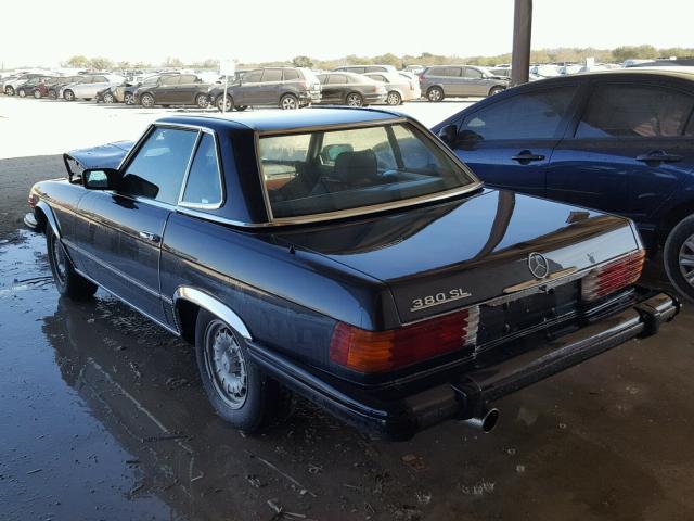 WDBBA45AXEA010565 - 1984 MERCEDES-BENZ 380 SL GRAY photo 3