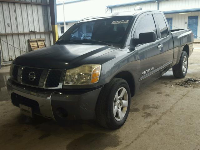 1N6BA06A86N525550 - 2006 NISSAN TITAN XE GRAY photo 2