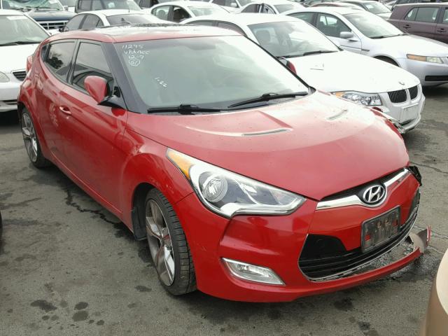 KMHTC6AD4DU095018 - 2013 HYUNDAI VELOSTER B RED photo 1