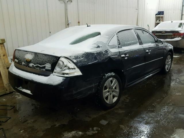 2G1WA5EK2B1186154 - 2011 CHEVROLET IMPALA LS BLACK photo 4