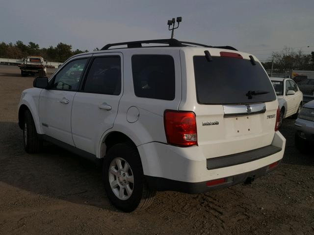 4F2CZ96138KM05171 - 2008 MAZDA TRIBUTE S WHITE photo 3