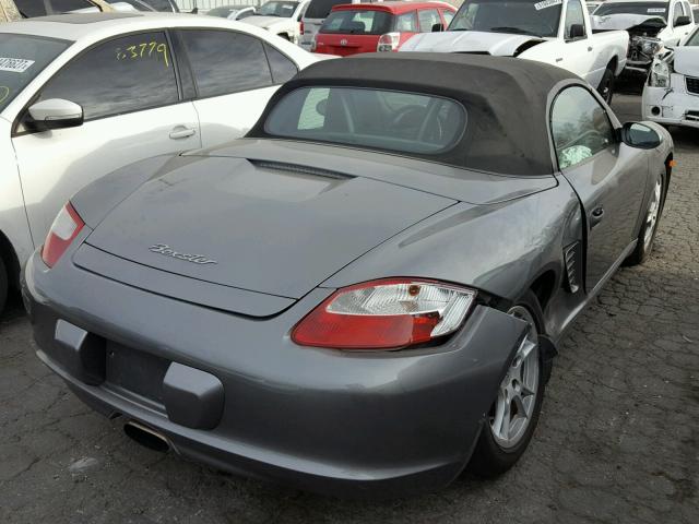 WP0CA298X8U711448 - 2008 PORSCHE BOXSTER GRAY photo 4