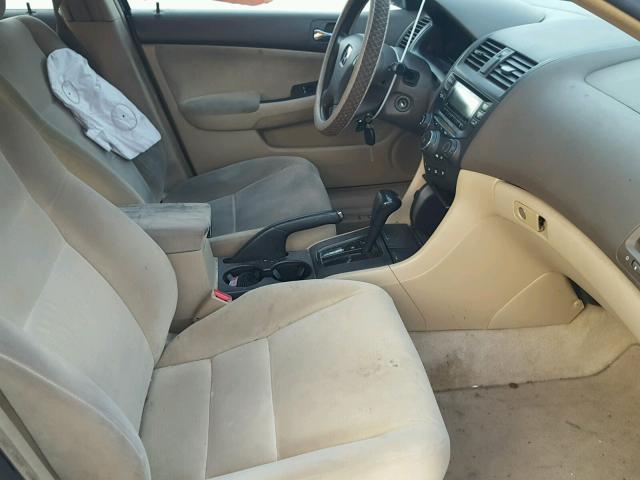 1HGCM564X5A066440 - 2005 HONDA ACCORD LX TAN photo 5