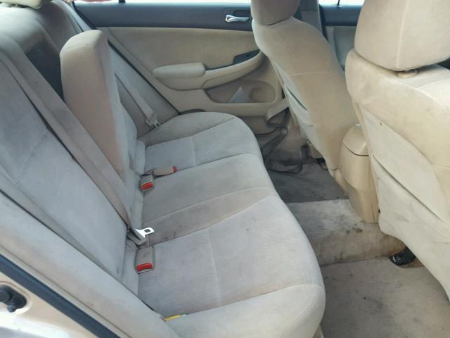 1HGCM564X5A066440 - 2005 HONDA ACCORD LX TAN photo 6