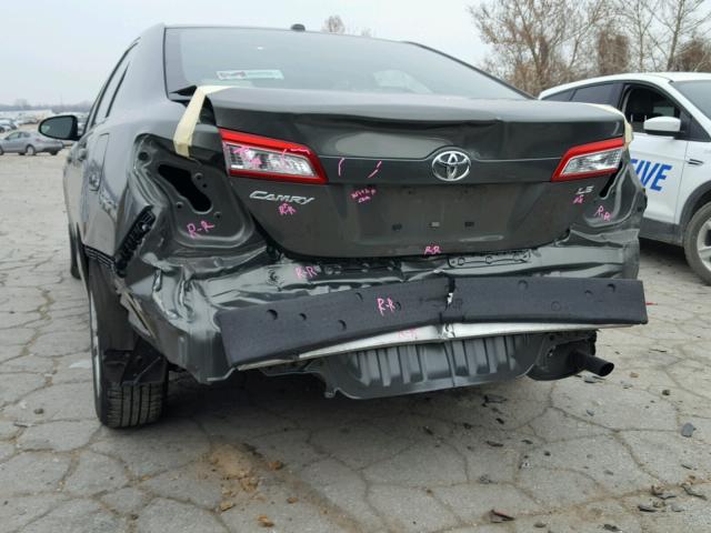 4T4BF1FK8ER382320 - 2014 TOYOTA CAMRY L GRAY photo 9