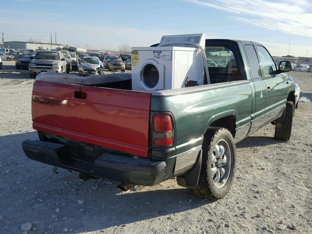 1B7HF13Y1XJ569324 - 1999 DODGE RAM 1500 GREEN photo 4