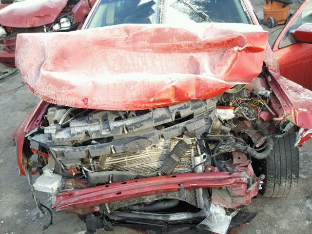 3FAHP0KC0BR227011 - 2011 FORD FUSION SPO RED photo 7