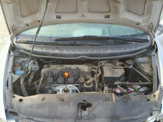 2HGFA16558H325672 - 2008 HONDA CIVIC LX SILVER photo 7