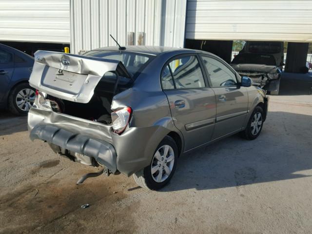 KNADH4A30B6725637 - 2011 KIA RIO BASE CHARCOAL photo 4