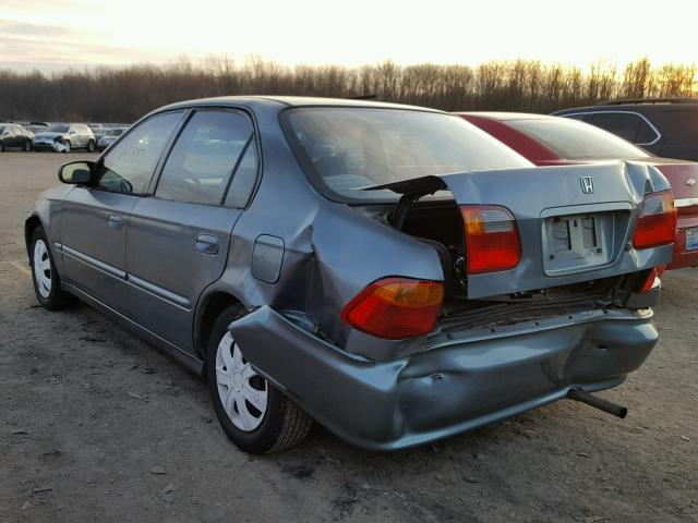 2HGEJ6611YH544036 - 2000 HONDA CIVIC BASE BLUE photo 3