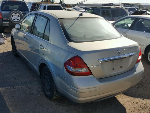 3N1BC11E27L412825 - 2007 NISSAN VERSA S GOLD photo 3