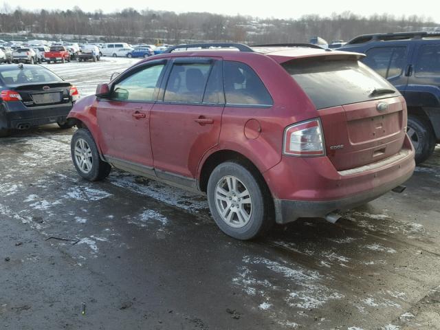 2FMDK48C98BB20628 - 2008 FORD EDGE SEL RED photo 3