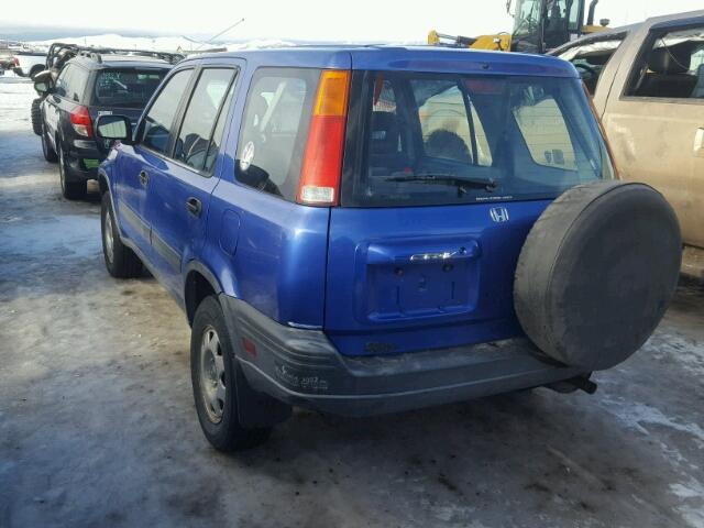 JHLRD18461C056262 - 2001 HONDA CR-V LX BLUE photo 3