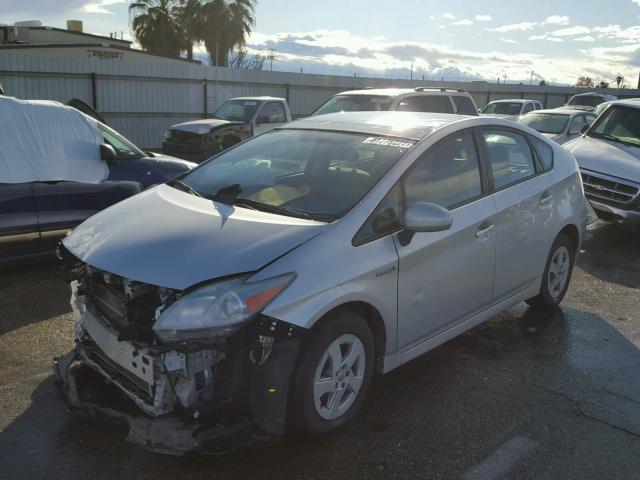 JTDKN3DU7B5322553 - 2011 TOYOTA PRIUS SILVER photo 2