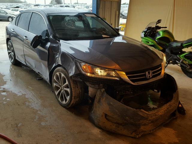 1HGCR2F54FA000444 - 2015 HONDA ACCORD SPO GRAY photo 1