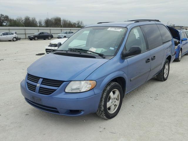 1D4GP24R07B166843 - 2007 DODGE GRAND CARA BLUE photo 2