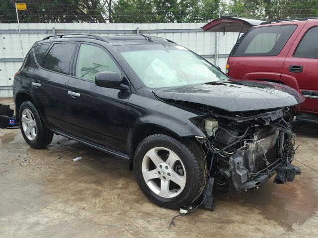 JN8AZ08T54W203711 - 2004 NISSAN MURANO SL BLACK photo 1