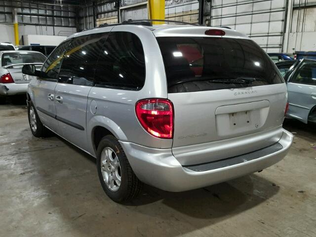 1D4GP45R44B578267 - 2004 DODGE CARAVAN SX SILVER photo 3