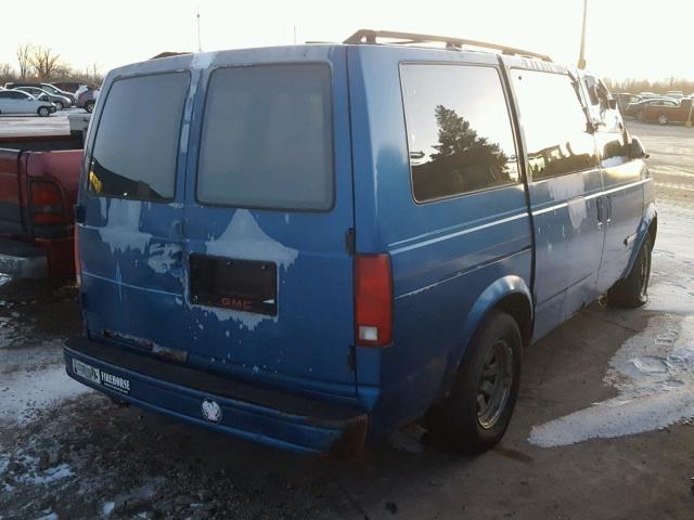 1GKDM19Z9PB500822 - 1993 GMC SAFARI XT BLUE photo 4