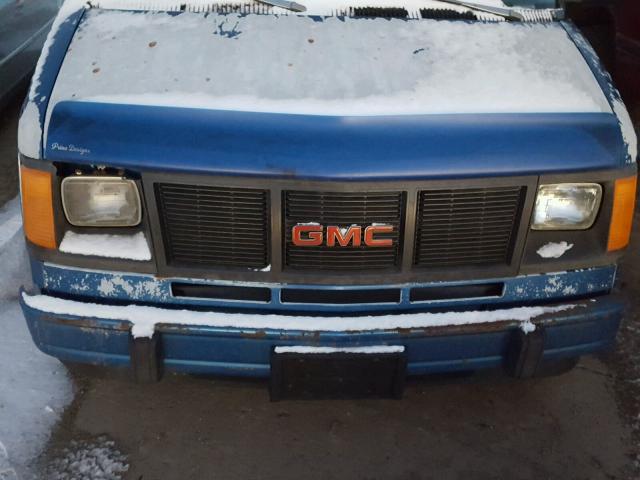 1GKDM19Z9PB500822 - 1993 GMC SAFARI XT BLUE photo 7