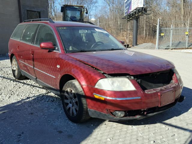 WVWVD63B13E084234 - 2003 VOLKSWAGEN PASSAT GLS BURGUNDY photo 1