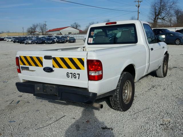 1FTYR10D36PA11270 - 2006 FORD RANGER WHITE photo 4