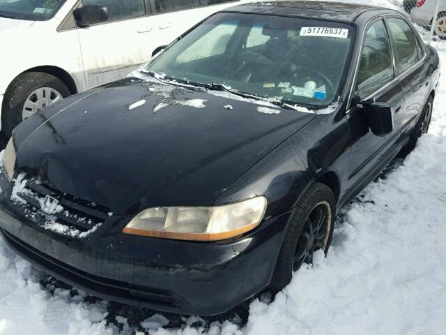 1HGCG16591A033528 - 2001 HONDA ACCORD EX BLACK photo 2