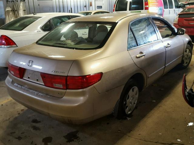 1HGCM56465A161982 - 2005 HONDA ACCORD LX TAN photo 4