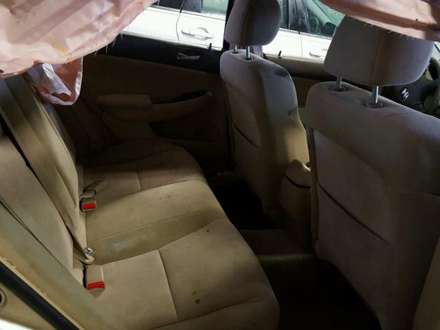 1HGCM56465A161982 - 2005 HONDA ACCORD LX TAN photo 6