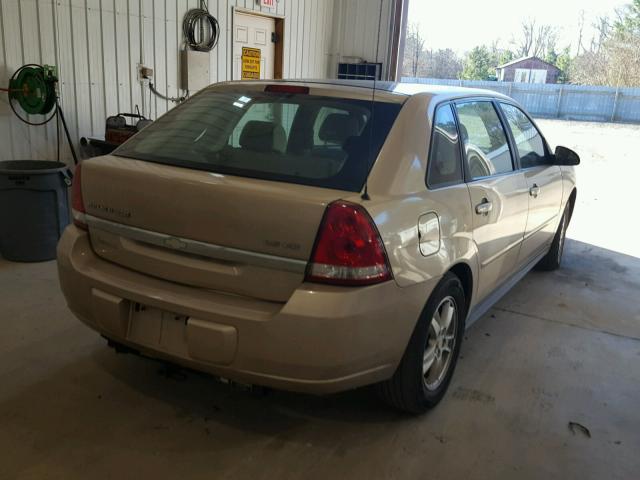 1G1ZT64855F103882 - 2005 CHEVROLET MALIBU MAX BEIGE photo 4