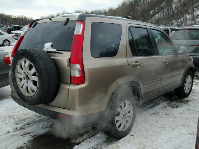 SHSRD78945U317157 - 2005 HONDA CR-V SE GOLD photo 4