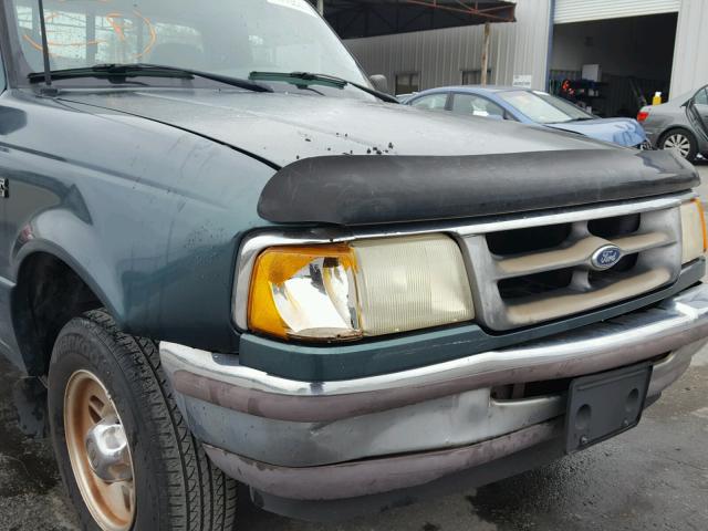 1FTCR10A0TPA13358 - 1996 FORD RANGER GREEN photo 9