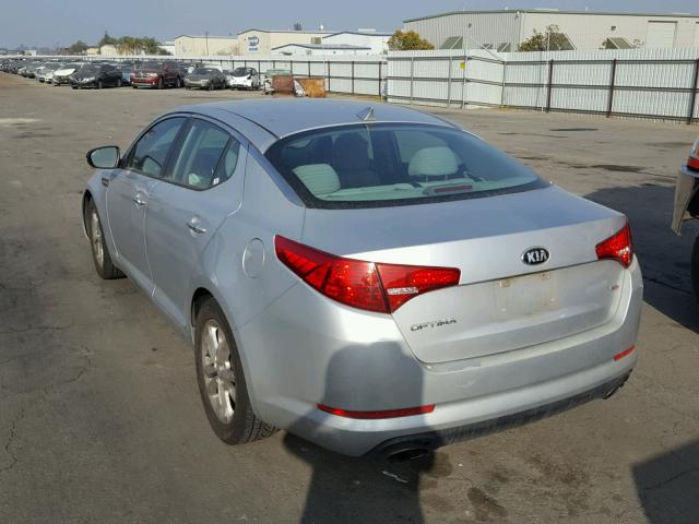 5XXGM4A72DG144644 - 2013 KIA OPTIMA LX SILVER photo 3