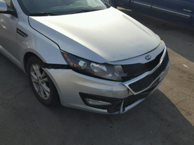 5XXGM4A72DG144644 - 2013 KIA OPTIMA LX SILVER photo 9