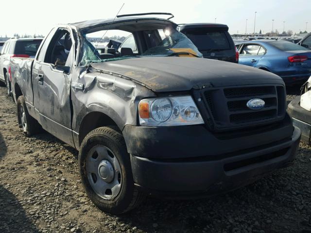 1FTRF12298KD47031 - 2008 FORD F150 GRAY photo 1