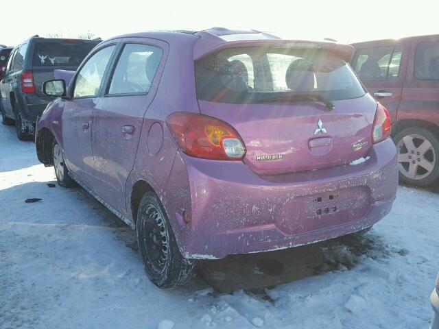 ML32A3HJ6EH019216 - 2014 MITSUBISHI MIRAGE DE PINK photo 3