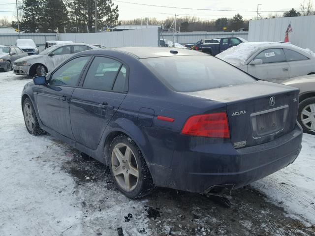 19UUA66205A031634 - 2005 ACURA TL BLUE photo 3