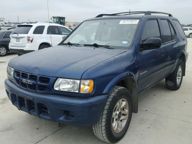 4S2CK58W124327598 - 2002 ISUZU RODEO S BLUE photo 2