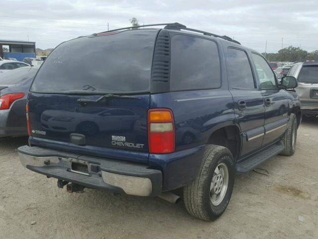 1GNEC13V93R177213 - 2003 CHEVROLET TAHOE C150 BLUE photo 4