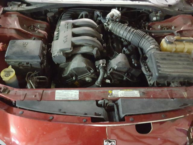 2B3KA43R98H107015 - 2008 DODGE CHARGER BURGUNDY photo 7