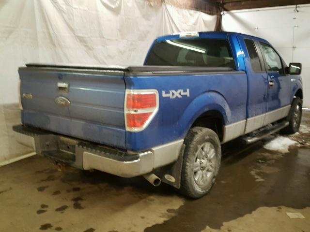 1FTPX14V19FB28554 - 2009 FORD F150 SUPER BLUE photo 4