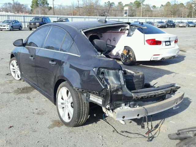 1G1PG5SB6F7233279 - 2015 CHEVROLET CRUZE LTZ BLACK photo 3