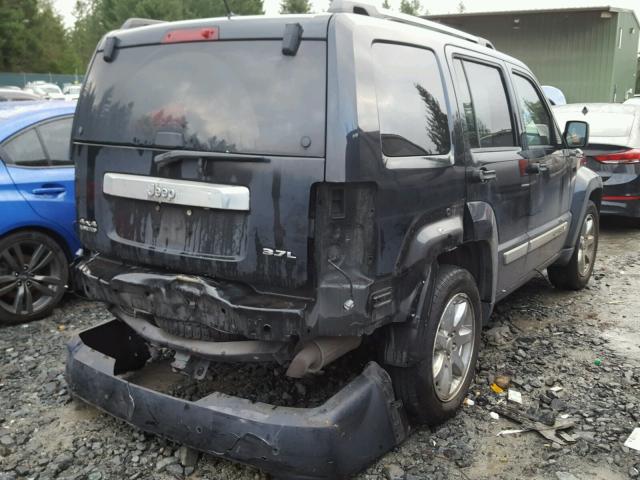 1J8GN58K18W173482 - 2008 JEEP LIBERTY LI BLACK photo 4