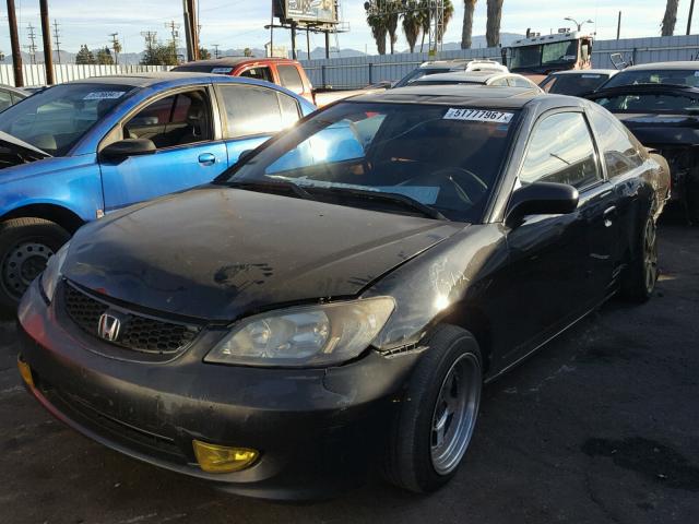 1HGEM21954L051017 - 2004 HONDA CIVIC EX BLACK photo 2