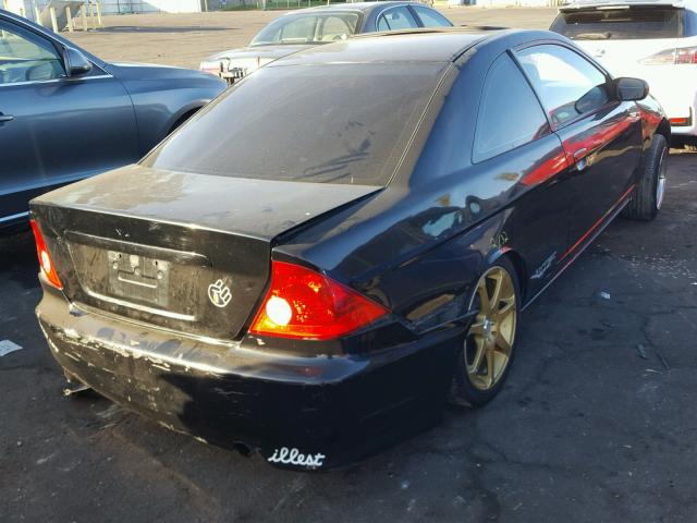 1HGEM21954L051017 - 2004 HONDA CIVIC EX BLACK photo 4